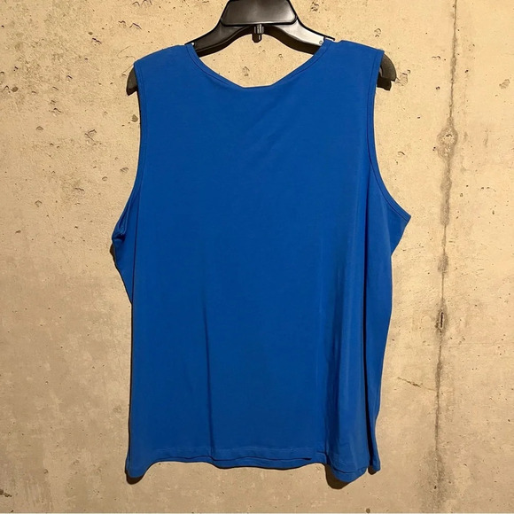 NWT Lot Of 2 City Girl Country Girl Women’s Tank Tops 1X Blue, White - Picture 2 of 10